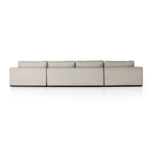 Colt 3-Piece U Sectional - Aldred Silver