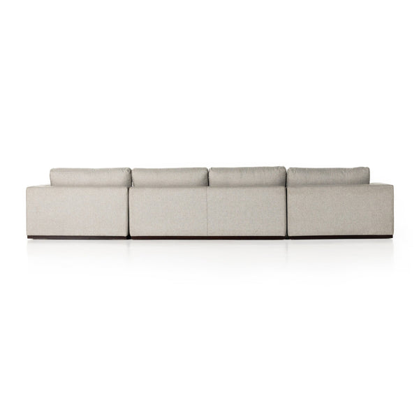Colt 3-Piece U Sectional - Aldred Silver