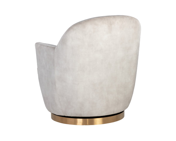 CASEY SWIVEL LOUNGE CHAIR - NONO CREAM