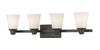 Kayla 4 Light Vanity  in Bronze Finish