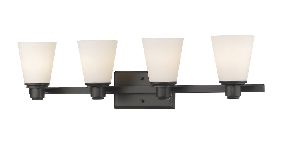Kayla 4 Light Vanity  in Bronze Finish