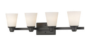 Kayla 4 Light Vanity  in Bronze Finish