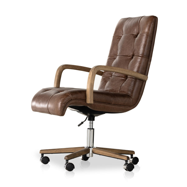 Luca Desk Chair In Sonoma Coco
