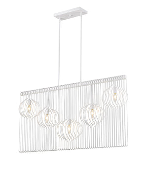 Contour 5 Light Island/Billiard in White Finish