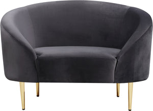 Bradford Chair In Grey Velvet