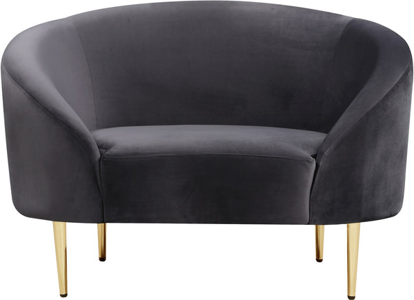 Bradford Chair In Grey Velvet