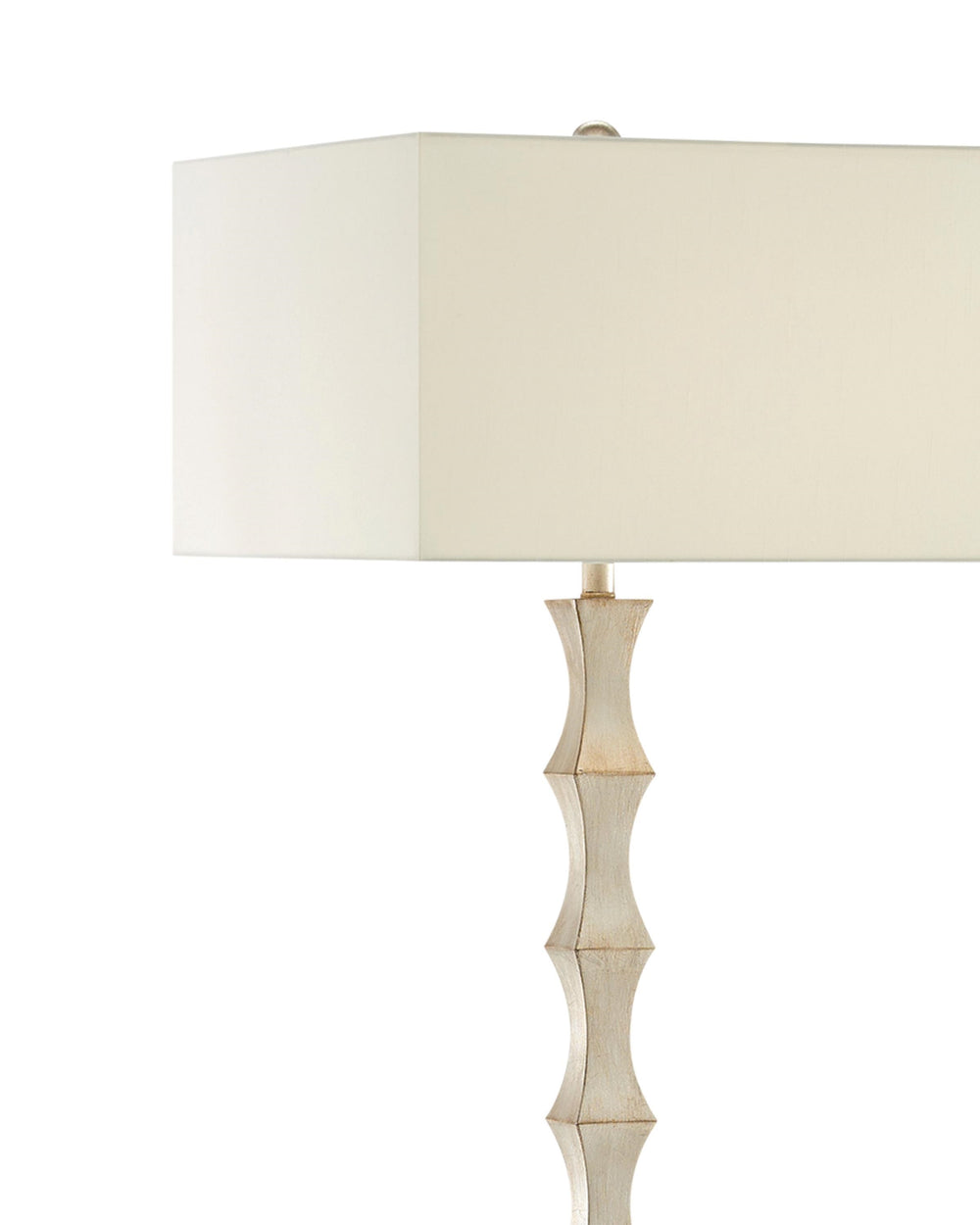 Lyndhurst Floor Lamp In Silver Leaf