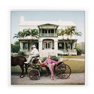 Bermudan Hostess (24" X 24") In Slim Aarons's Showcase In Photography Art