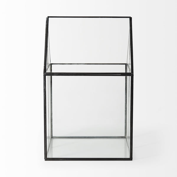 Sikes (Large) 10L x 10W x 16H Hut Terrarium W/Glass Base