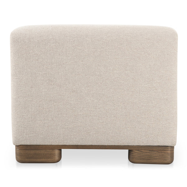 Moe's June Slipper Chair in Oatmeal Beige