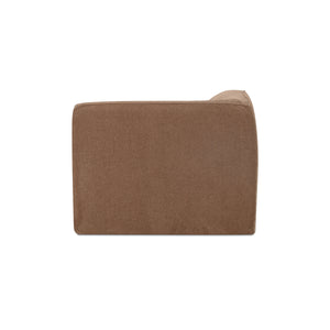 Moe's Isla Corner Chair in Mocha
