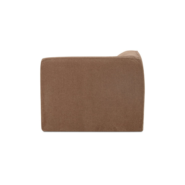 Moe's Isla Corner Chair in Mocha