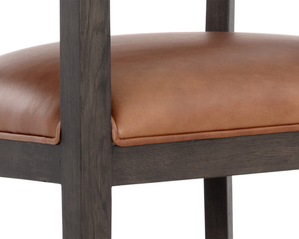 BRYLEA COUNTER STOOL - BROWN - SHALIMAR TOBACCO LEATHER