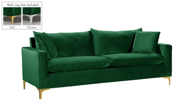 Lucy Sofa In Green Velvet
