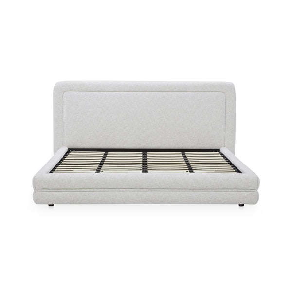 Moe's Tory Queen Bed Pebble Upholstered