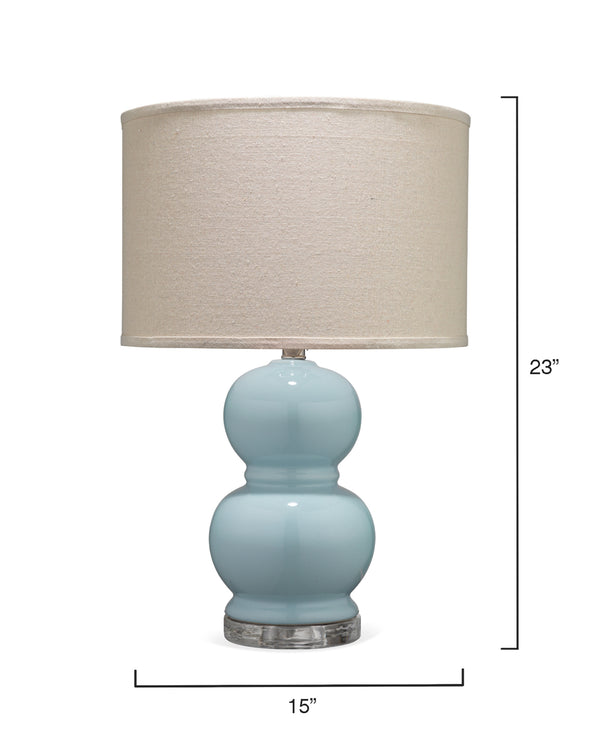 Bubble Ceramic Table Lamp, Blue
