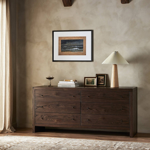Torrington 6 Drawer Dresser In Umber Oak