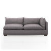 Westwood Sectional In Valley Silver Spoon And Espresso
