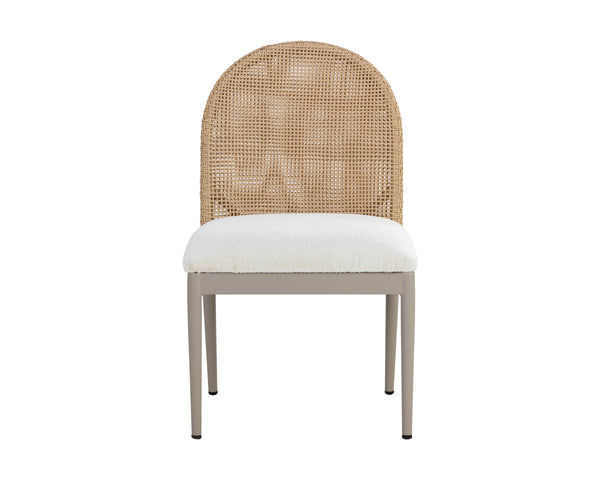 CALANDRI DINING CHAIR - GREIGE - LOUIS CREAM