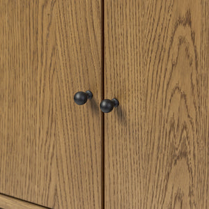 Roark Media Console - Amber Oak Veneer
