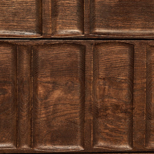 Ezri Desk - Carved Cocoa Oak