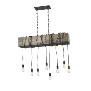 Farmhouse AC11508BK Island Light in Matte Black