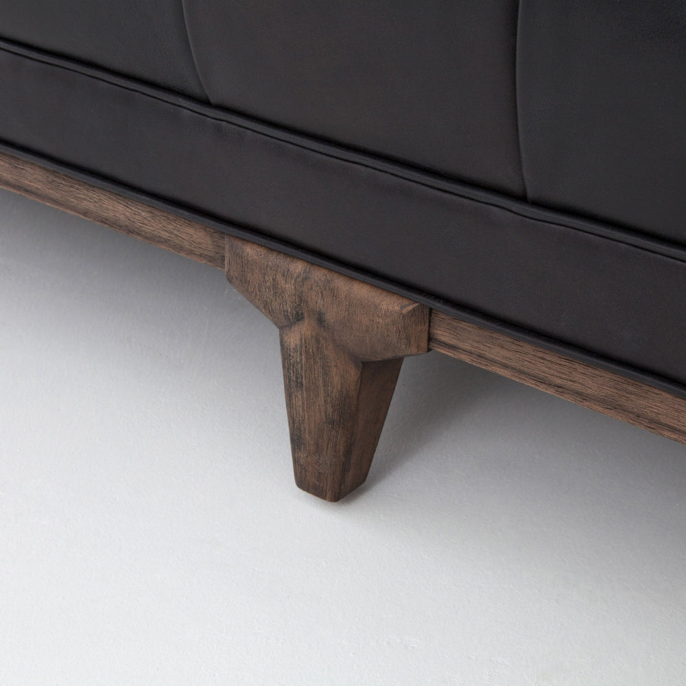 DYLAN LEATHER SOFA-RIDER BLACK