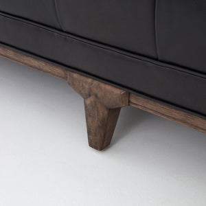 DYLAN LEATHER SOFA-RIDER BLACK
