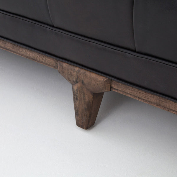 DYLAN LEATHER SOFA-RIDER BLACK