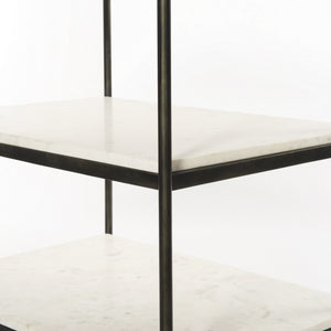 Felix Nightstand in Hammered Grey