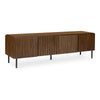 Lincoln Media Cabinet in Brown with Clinker Design