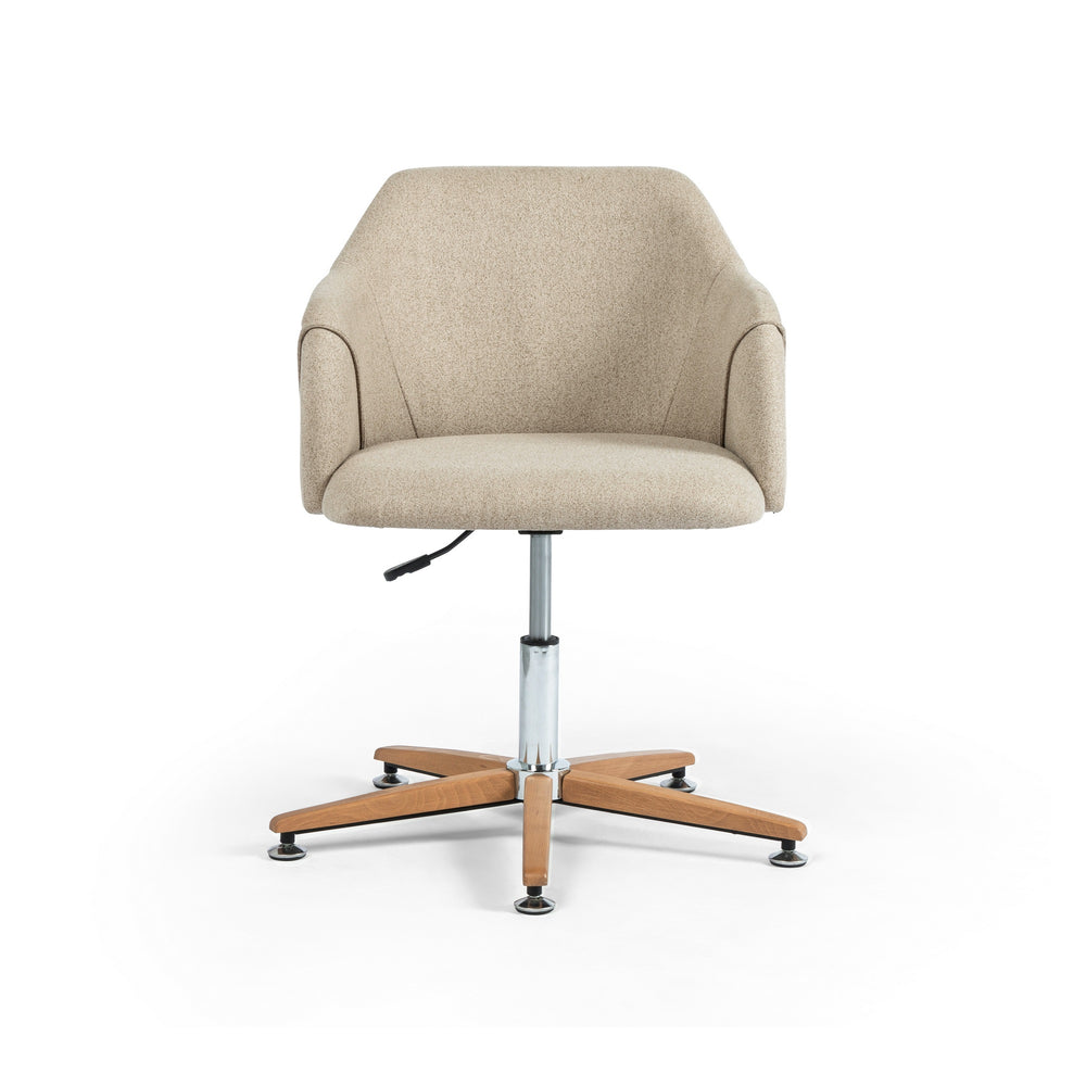 Edna Contemporary Desk Chair in Fedora Oatmeal