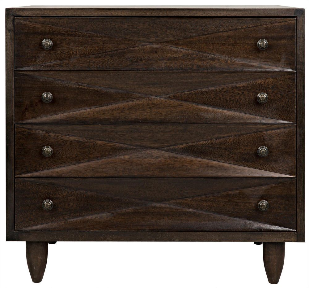 Diamond Chest in Ebony Walnut Finish