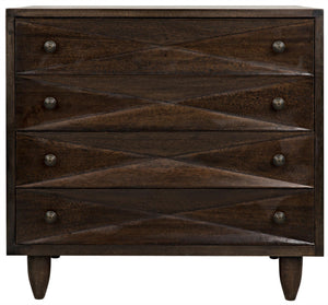 Diamond Chest in Ebony Walnut Finish