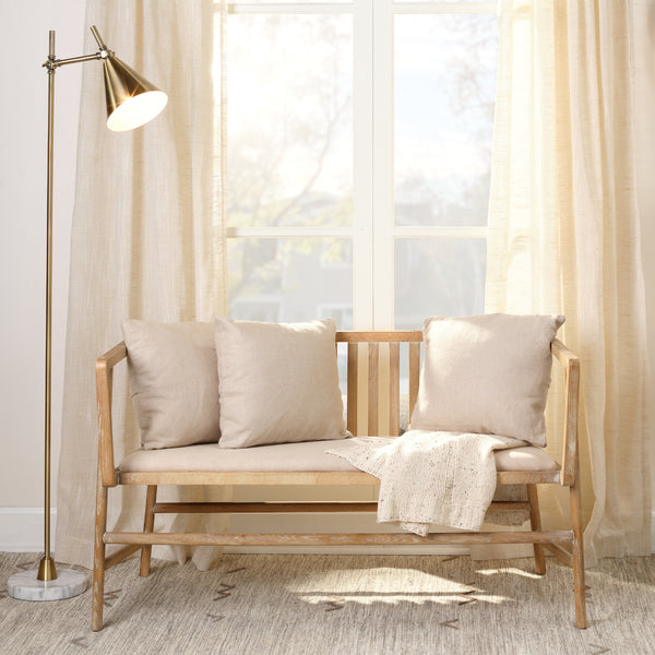 Grayson Wood Settee