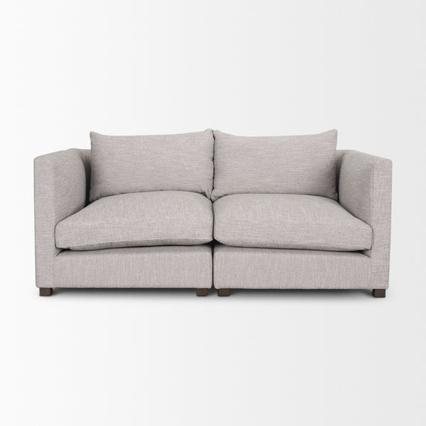 Halston 2 Piece Light Grey Sofa Set