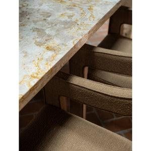 Moe's Segment Dining Table in Panther Stone Beige