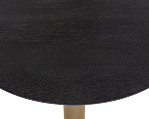 MONACO BAR TABLE - GOLD - GREY MARBLE / CHARCOAL GREY