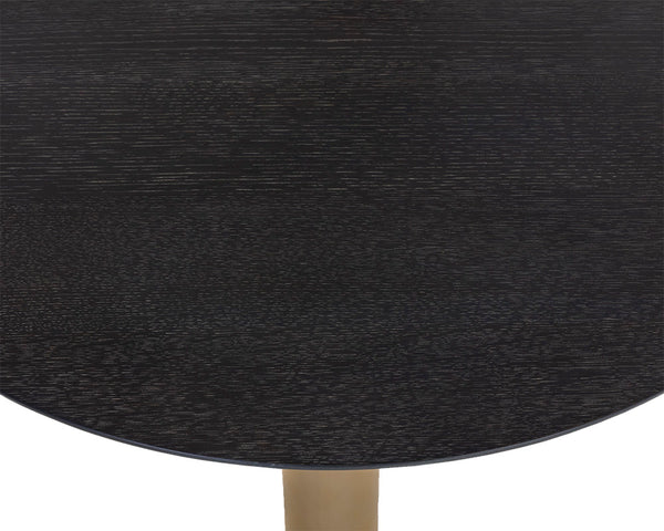 MONACO BAR TABLE - GOLD - GREY MARBLE / CHARCOAL GREY