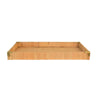 LARGE RECTANGULAR NATURAL RATTAN WRAPPED TRAYS WITH BRASS CORNERS