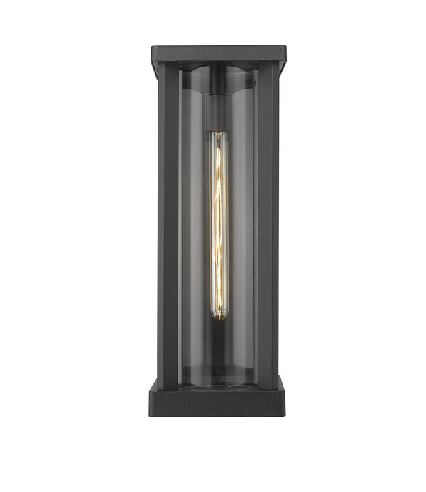 Glenwood 1 Light Outdoor Wall Sconce in Black Finish