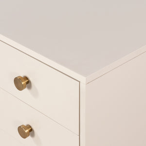 Van Rectangular Nightstand In Alabaster