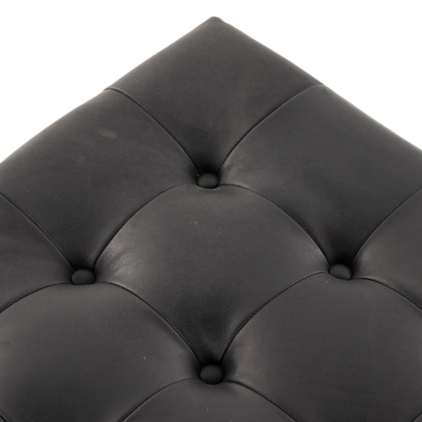 Halston Cocktail Ottoman In Heirloom Black