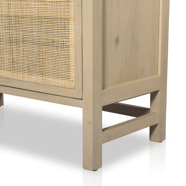 Caprice Wide Bookshelf In Natural Mango