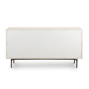 Luella 6 Drawer Dresser In Matte Alabaster