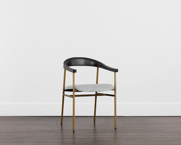 GIORGIO DINING ARMCHAIR - POLO CLUB STONE