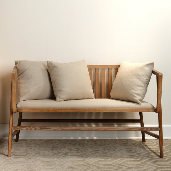 Grayson Wood Settee