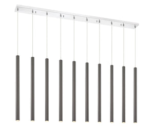 Forest 10 Light Island/Billiard in Chrome Finish