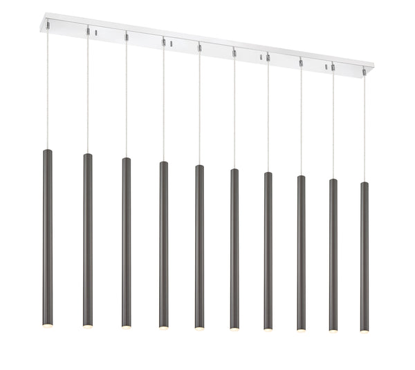 Forest 10 Light Island/Billiard in Chrome Finish
