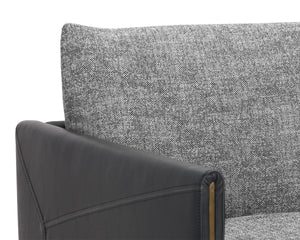 ASHI ARMCHAIR - NASH ZEBRA / COAL BLACK